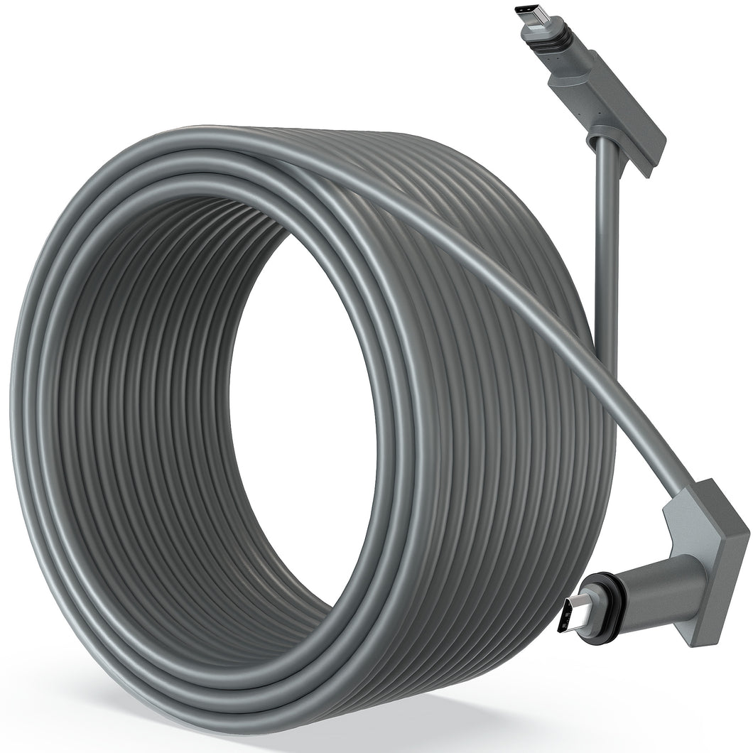 LUCMO Starlink Cable 150FT / 46M for Starlink Actuated Gen 2 Rectangular Satellite V2, Replacement Extension Cable Waterproof (150FT / 46M), Grey