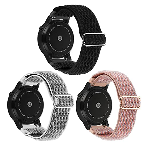 3 Pack 20mm Nylon Samsung Watch Band