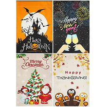 Load image into Gallery viewer, Seasonal Garden Flag 12×18 inch Set of 4
